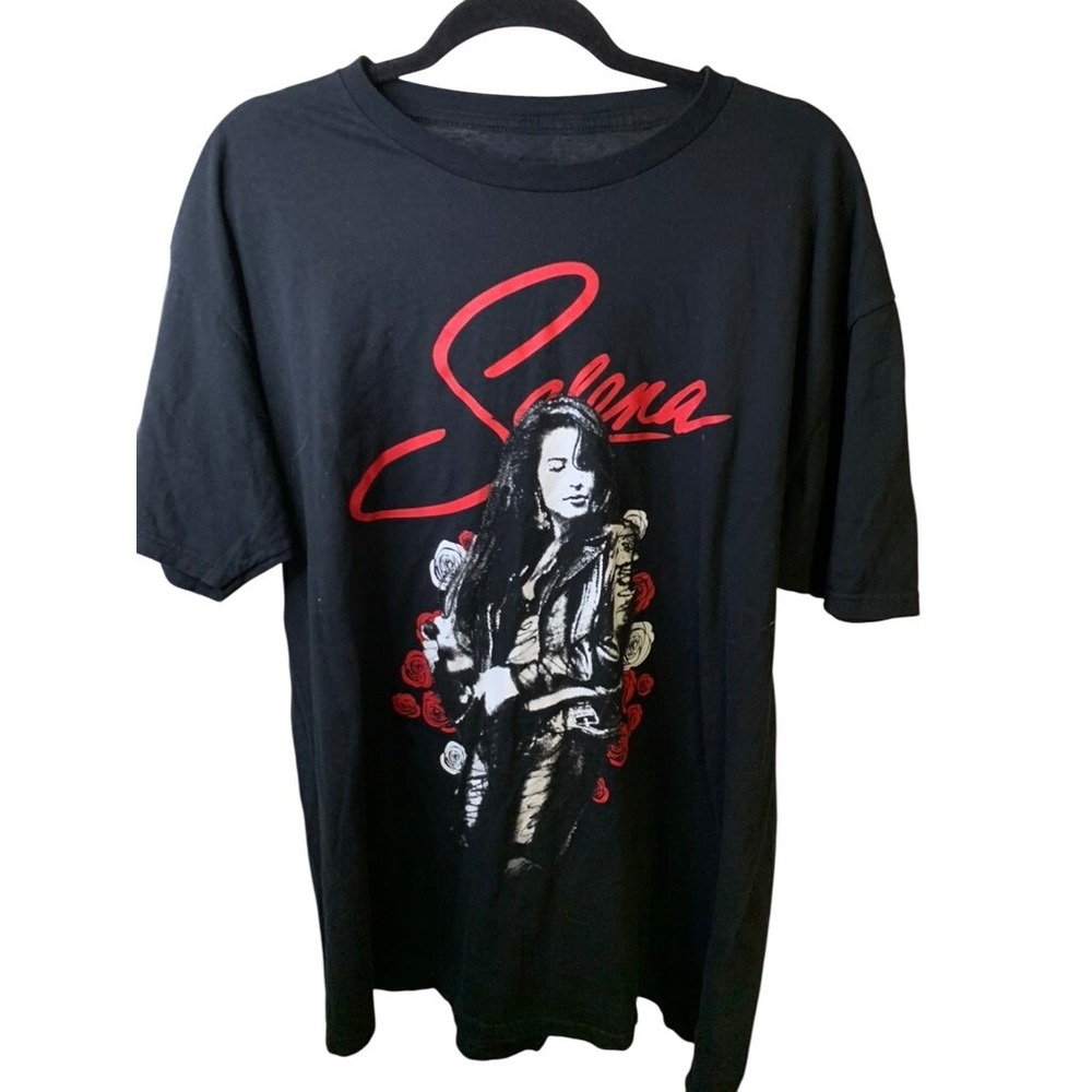 Selena Quintanilla Black Graphic T Shirt 2XL Official Merchandise